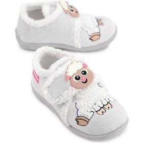 Resim Gezer Kışlık Cırtlı Ayarlanabilir Rahat İç Taban Kız Çocuk Panduf Ayakkabı Ga2kpm.03366.00.s36.18 Gri 