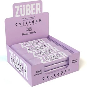 Resim ZÜBER Orman Meyveli Kolajen Protein Bar (12 Adet) 