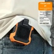 Resim 1 adet Şarj Edilebilir Taşınabilir Klipsiz Fan, 3 Hız Ayarı, 4000mAh USB Şarj, Dayanıklı ABS - Açık Hava, Ofis, Ev için İdeal - Eller Serbest Tasarım, Modern Soğutma Aracı, Ofis Fanı|Ayarlanabilir Fan|Dayanıklı Plastik 