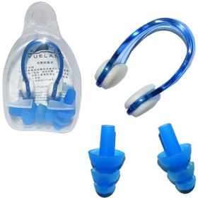 Resim Avessa Yüzücü Kulak Burun Tıkacı Silikon Mavi Hn3 Mavi 