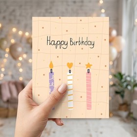 Resim Happy Birthday Mesaj Kartı 