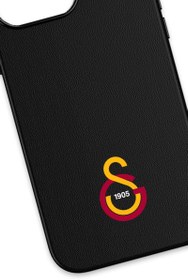 Resim Galatasaray Arma Deri Magsafe Telefon Kılıfı - iPhone 16 Pro 