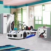 Resim Formula Çocuk Odası Takımı, Audi Arabalı Yatak, Dolap, Şifonyer (444572172) 