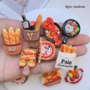Resim 6/11 adet Rastgele Reçine Yiyecek Dekorasyon Seti, DIY El Sanatları ve Takı Yapımı için Uygun - Küçük Ekmek, Kahvaltı, Pizza ve Fransız Yiyecek Simülasyon Boncukları, Küpe, Saç Aksesuarları, Anahtarlıklar, Telefon Kılıfları, Ayakkabı Şansları, Reçine Aksesuarları, Cadılar Bayramı, Noel, Paskalya, Sevgililer Günü Parti Süslemeleri için Mükemmel 