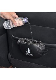 Resim Araç İçi Çöp Kovası Portatif Taşınabilir Küllük Araba Çöp Kutusu Oto Organizer Fo Depolama Saklama Kutusu Kişisel Ürünler 50901070 