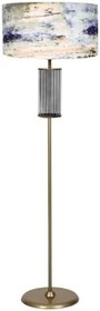 Resim vinner Houston Eskitme Mat Gold Detaylı Metal Lambader - Hasır Gri VNRLMDHSTN01002 