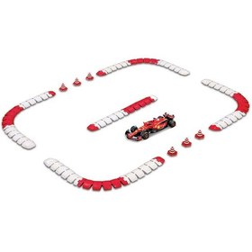 Resim 1/41 Die-cast Ferrari Sf-24 Uzaktan Kumandalı Araba Ve Pist Seti Renkli 
