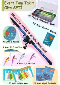 Resim Exent Tam Takım Kıyı Olta Seti - 300 Cm Kamışla 