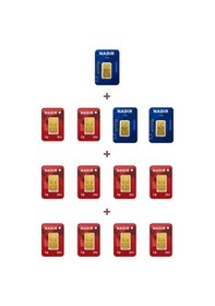 Resim Nadir Gold 24 Ayar 17,5 Gram Külçe Altın 3 Adet 2,5 Gram Külçe Altın + 10 Adet 1 Gram Külçe Altın 