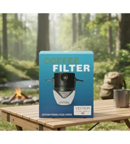 Resim Outdoor Kahve Demleme Filtresi Potu Pour Over Katlanır 