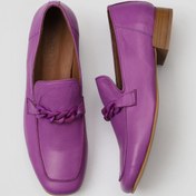 Resim Bueno Shoes Lila Deri Kadın Loafer 01wu2104 