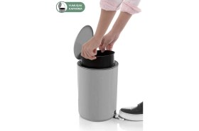 Resim Özbience 5 Lt Pedallı Banyo ve Mutfak Çöp Kovası Gri 