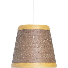 Resim Koyu Kahverengi Ip Sargı, Çocuk Odası ve Bahçe Için Şık Sarkıt Avize 