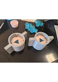 Resim Opencart Zar Yapımı İçin 2 Parçalı Silikon Kalıp Kutuları Sadece Plastik Aparattır 