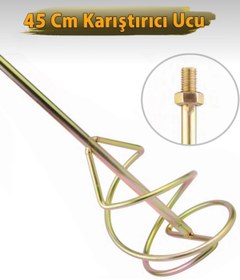 Resim CMC Tools Sds Plus Matkap Uyumlu Boya Alçı Harç Seramik Karıştırıcı Uç 7x45 cm 