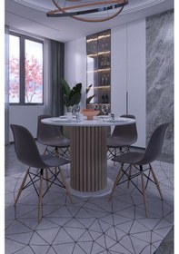 Resim Antolyum Yemek Masası Mutfak Masası 