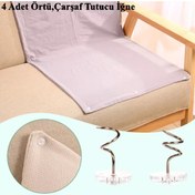 Resim LOVYCO Çok Amaçlı Çarşaf,örtü Tutucu, Sabitleyici ,kaydırmaz Nevresim Örtü Düzenleyici Düğme 4 Adet 