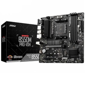 Resim Msi B550M PRO-VDH AM4 DDR4 4400(OC) HDMI DP VGA M.2 USB3.2 MATX Anakart 