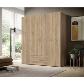 Resim Ahter Giyinme Dolabı - Çok Amaçlı Dolap - Gardırop 160 Cm-4 Kapaklı-2 Çekmeceli 