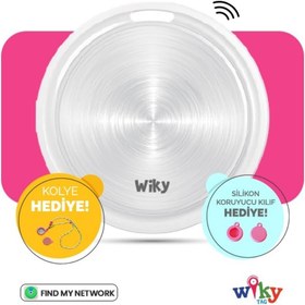Resim Wiky Watch Wiky Tag Çocuk Smart Airtag - Akıllı Konum Takip Cihazı Pembe (APPLE UYUMLU) 