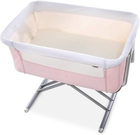 Resim Face to Me Mini Yan Yatak Katlanabilir, Ayarlanabilir Yükseklikli, Pembe Beşik - Pembe 