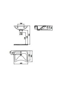 Resim Creavit 50 x 60 CM Bedensel Engelli Duvara Monte Lavabo Bd060 