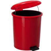 Resim Safell Pedallı Çöp Kovası 40 Litre İç Kovalı Kırmızı 