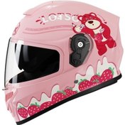 Resim Eternal Luck Çocuk Kaskı Dört Mevsim Motosiklet Emniyet Açık Pembe 