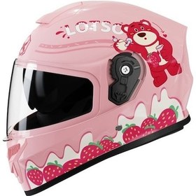 Resim Eternal Luck Çocuk Kaskı Dört Mevsim Motosiklet Emniyet Açık Pembe 