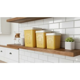 Resim Ny Home 3lü Ponte Saklama Kutusu Seti Sarı 