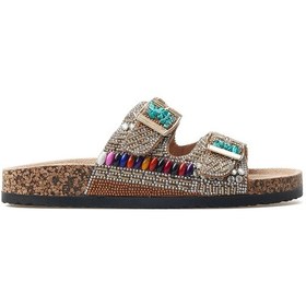 Resim Guja Kadın Taş Detaylı Tokalı Günlük Terlik 25y 25y102-2 Z Camel Camel 