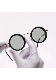 Resim Willowhaven Altın Sarı Retro Gözlük - 139mm+ Geniş Çerçeve, Ayarlanabilir Yuvarlak Lens - Günlük Kullanım Ve Hediye 12+ 