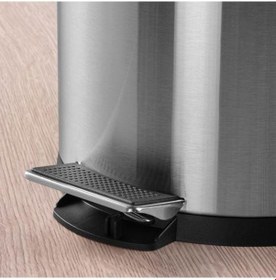 Resim Pedallı Çöp Kutusu, Paslanmaz Çelik Metal Renk Meridyendukkan 12l Metal 