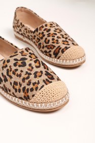 Resim Shoeberry Kadın Yurry Leopar Keten Espadril 