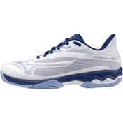 Resim Mizuno Wave Exceed Light 2 AC Kadın Tenis Ayakkabısı Beyaz / Mavi 