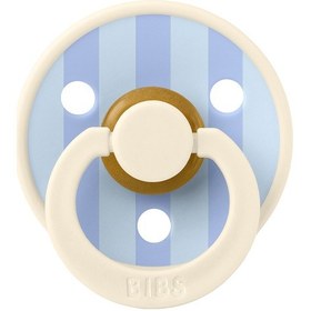 Resim Bibs Studio Colour Block Kauçuk Emzik / Ivory & Dusty Blue 6+ Ay Karışık 