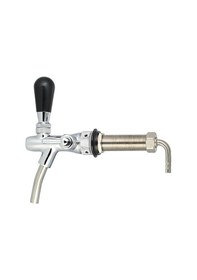 Resim Shineyee Ayarlanabilir Akış Düşük Kontrol Krom Taslak Bira Musluğu Musluk G5/8 Saplı Uzun Saplı Ev Yapımı Bira Fıçı Musluğu 