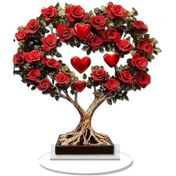 Resim Trendooze 2d Çiçek Akrilik Şömine Tabela Şömine Ve Veranda İçin Süsü Stil B Stil B 