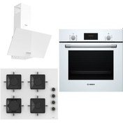 Resim Bosch & Ferre Whiteline 3 lü Ankastre Set ( HBF512BW1T - SS206 - D087 ) 