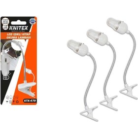 Resim EbruliHomeArt Pratik Mini Kitap Okuma Lambası 