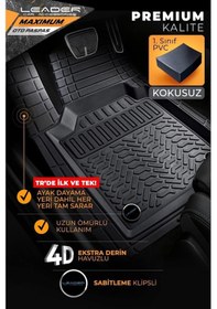 Resim Renault Laguna 2 Universal Paspas 4d Havuzlu Siyah Uyumlu 