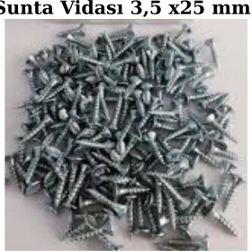 Resim Seka Hand Tools Sunta Vidası 3,5 X25 mm 300'LÜ Paket - Mobilya & Ahşap Uygulamaları Için Güçlü, Paslanmaz Vida Seti 