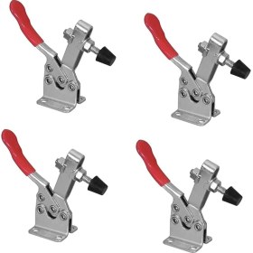 Resim 20327 Hızlı Serbest Bırakma Yatay Geçiş Kelepçesi 201B - 300 Lb Tutma Kapasitesi ve Kauçuk Basınç Ucu, 4pk 