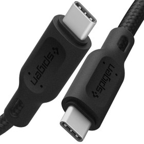 Resim Spigen DuraSync Type-C to Type-C USB 2.0 60W Hızlı Şarj ve 480mb/s Data Hızı Kablo (1.5 Metre) C11C1 