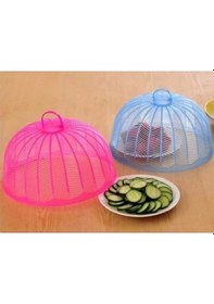 Resim Plastik Yemek Ekmek Koruyucu Cibinlik Sineklik Renkli 