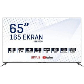 Resim Saba SB65500 65" 165 Ekran Uydu Alıcılı 4K Ultra Hd Smart LED Tv 