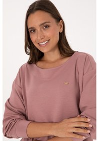 Resim U.S. Polo Assn. Kadın Gül Kurusu Bisiklet Yaka Sweatshirt 50314210-VR221 