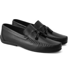 Resim Desa Brendan Siyah Erkek Deri Loafer 