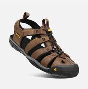 Resim Keen Clearwater Cnx Leather - Deri Erkek Sandalet - Kahverengi-174 Dark Earth/black Siyah 