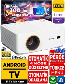 Resim Vankyo Leisure L470A Android TV 1080P Destekli Projeksiyon Cihazı +Auto Focus+Auto Keystone+6G WiFi+ 